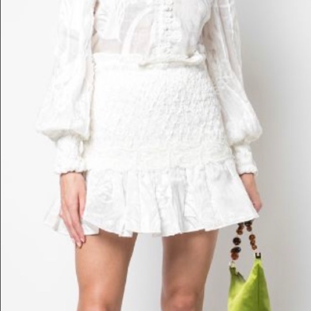 Alexis - peplum hem skirt